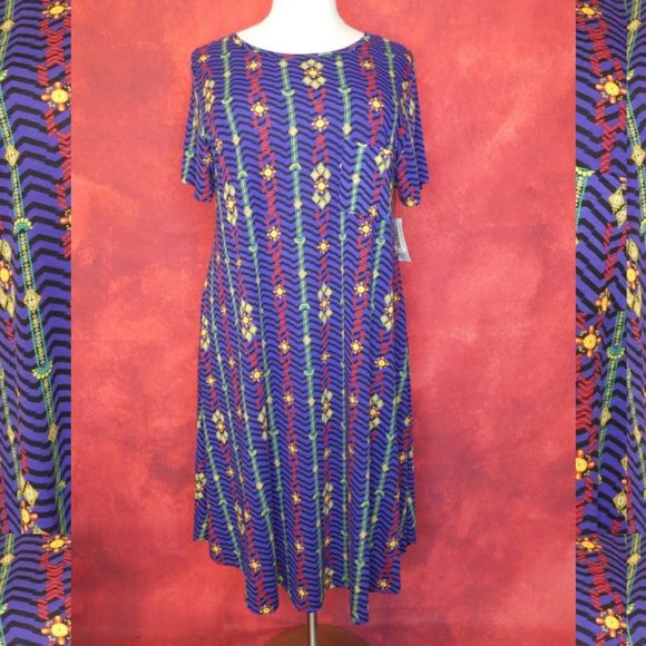 LuLaRoe Dresses & Skirts - NWT LulaRoe Purple Print Carly Dress Size …